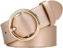 41X1.3 Inch Women Fashion PU Leather Belt Casual Waist Belt with Round Metal Buckle...