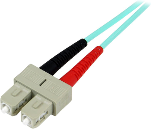 StarTech.com 5m (16.4ft) LC/UPC to SC/UPC OM3 Multimode Fiber Optic Cable, Full Duplex 50/125, 100G, LSZH Fiber Jumper Cord...