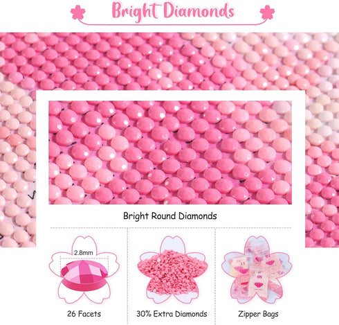 QAZWSX Full Round Drill Hanukkah Paint Diamond Painting Art Kits for Adults Beginners Paint with Gem Crystal Home Wall Decor 12x16 Inch...