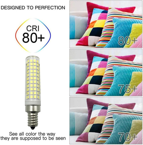 15W E12 LED Light Bulb Warm White 3000K, 136 LEDs 2835 SMD, Dimmable, 150W Halogen Equivalent, AC110V, E12 Base for Home Lighting, E12 LED Corn Li...