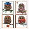 Cross Stitch Kits, Awesocrafts Owls 4 Four Seasons Easy Patterns Cross Stitching Embroidery Kit Supplies, Stamped or Counted (Stamped)...