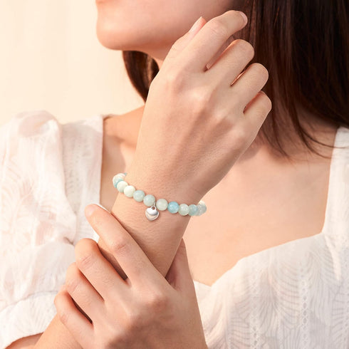 HGDEER Get Well Soon Gifts, Natural Stone Amethyst Bracelet for Women Men...