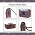 MUZIRI KINOKOO Case for Instax Mini EVO Camera - PU Leather Protective Case with Opening Bottom for Fuji Instax Mini EVO with Adjustable Shoulder ...