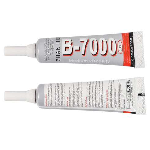 5pcs B-7000 15ml Adhesive Multi-Function Glues Paste Adhesive in for DIY Craft Glass, Wooden, Manicure, Phone Repair Jewelry Making Supplies...