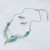 Vintage Statement Jewelry Set Leaf Floral Bohemian Boho Statement Necklace Earring Set Crystal Fashion Costume Jewelry...