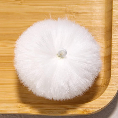 SUSULU White Pom Poms for Crafts,Small White Pom Pom Balls,Faux Fur Pompom with Tiny Cord for Hat Shoes Garment Accessories 2.8in Pack of 6...
