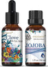 30+30ml Travel Size Clove Bud Jojoba Essential Oil Set 100% Natural Premium Jojoba Essential Oil Set for Diffuser Aromatherapy Oil...