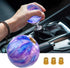 Purple Weighted Round Ball Shift Knob M12*1.25 Universal Mars Style Gear Shifter Knobs Fit for 5 6 Speed Manual and Automatic Vehicles with Three ...