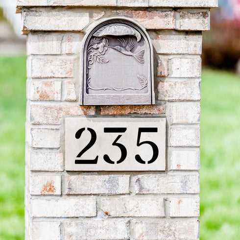 DXCYZ 12 Inch Large Number Stencils Kit 0-9 Address Number Stencil, 10PCS Reusable Plastic Painting Number Templates for Mailbox Signs, Door, Cars...