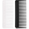 Large Hair Detangling Comb Wide Tooth Comb for Curly Hair Wet Dry Hair, No Handle Detangler Comb Styling Shampoo Comb (Black, White)...