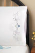 Tobin Cats with Yarn Stamped for Embroidery Pillowcases, Standard......