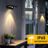 Solar Motion Sensor Outdoor Wall Light, Solar Sconce Lights Waterproof 3 Modes, Battery Solar Security Lighting LED for Porch Garden Patio Yard, 3...