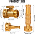 High Pressure Hose Nozzle with Hose Shutoff Valve, Adjustable Hose Nozzle for Garden Sprayer Power Washer Nozzle with Hose Shutoff Valves 3/4 Inch...