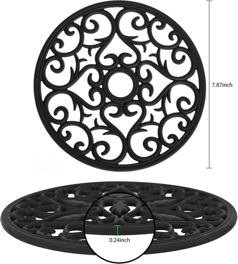 Smitchraft Silicone Trivets Hot Dishes, Pots & Pans, Hot Pads Kitchen Quartz Countertops, Pot Holders Trivet Mat, Non-Stick Heat Resistant Mats Co...