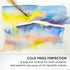 Grabie Watercolor Paper Pad, 100% Cotton Pulp, 15 Sheets, B5 (10.1 x 7.4"), 140lb (300gsm), Glue Bound, Acid-Free Cold Pressed Watercolor Paper, A...