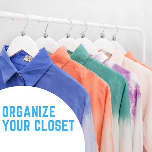 Discount Sizing- White Hanger 800 Size Clips XXS-XXXL | White Size Clips, Garment Markers for Retail Closet Organization...