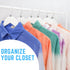Discount Sizing- White Hanger 800 Size Clips XXS-XXXL | White Size Clips, Garment Markers for Retail Closet Organization...