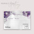 Floral Recipe Cards from Dashleigh, 48 Cards, 4x6 inches, The Gift Collection, Water-Resistant and Double-Sided (Violet Purple)...