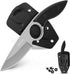 Omesio Small Fixed Blade Knife, Tactical Hunting Camping Survival Knife with Kydex Sheath, Full Tang Stainless Steel 2.68-Inch Drop Point Blade G1...