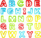 Alphabet Dough Cutter Kit with 26 Capital Letters,Clay Dough Tools Set & Play Dough Non-Toxic Modeling 1 inch-2 inch, Assorted Colors...