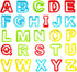Alphabet Dough Cutter Kit with 26 Capital Letters,Clay Dough Tools Set & Play Dough Non-Toxic Modeling 1 inch-2 inch, Assorted Colors...