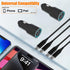 2Pack 48W USB C Car Charger with Cable for Samsung Galaxy S24/S24 Plus/S24Ultra/S23 FE/S23+/A35 5G/A25 5G/A15/A54 A23 A52 A53 A23 A03S,Phone 15 Pr...