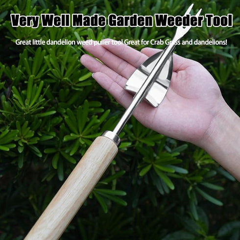 Weeder&Weed Puller Tool - Heavy Duty Weeding Tools Gardening with Hang Hole - Dandelion Weed Puller Tool for Lawn Field and Yard Tools (U-Type)...