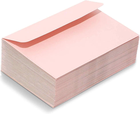 50 Pack A1 Premium Invitation Envelopes for Wedding, Metallic Pink, Mini Sized (3.6 × 5.1 In)...