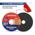 WORKPRO 10-Pack Cut-Off Wheels, 4-1/2 x 7/8-inch Metal&Stainless Steel Cutting Wheel, Thin Metal Cutting Disc for Angle Grinder...