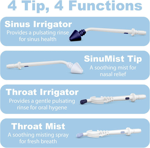 SinuPulse Elite Replacement Throat Irrigator Tip - Replacement Parts for SinuPulse Elite Advanced Irrigation System, SinuPulse Throat Irrigation S...