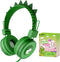 QearFun Dinosaur Headphones for Boys Kids for School,Kids Wired Headphones with Microphone & 3.5mm Jack,Teens Toddlers Noise Cancelling Headphone ...