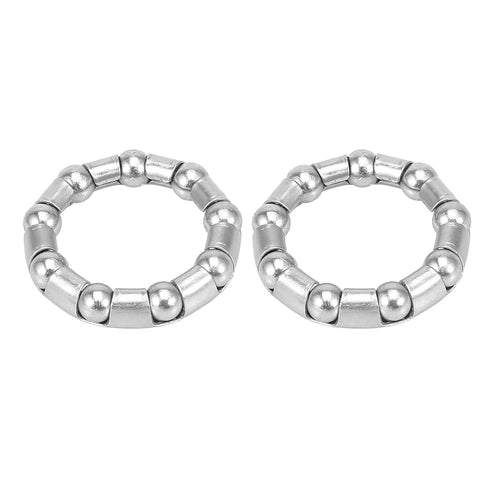 X AUTOHAUX 2pcs 44.5mm x 9 Ball Bearings Cages Crank Bearings Wheel Bearing Retainer for Bicycle...