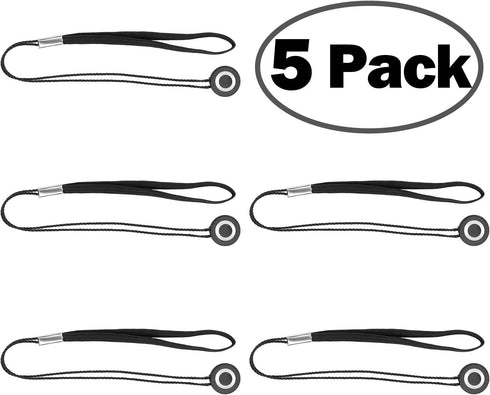 ChromLives 5 Pack Lens Cap Leash Lens Cap Keeper Holder with Microfiber Cleaning Cloth,Prevent Lens Cap Lost Compatible with DSLR SLR Camera Canon...