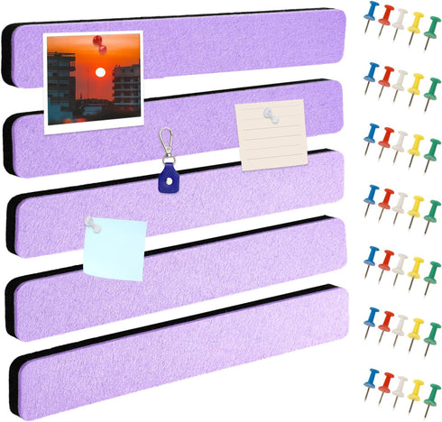 Bulletin Board Cork Board Cork Boards for Walls Cork Board for Office Pin Board Bulletin Boards for Walls (Light Purple)...