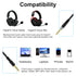 Cloud Alpha Cable with Mute & Volume Controls Compatible with Hyperx Cloud Mix and Cloud Alpha Gaming Headset, for Logitech G933 G633 G935 G635 Ga...