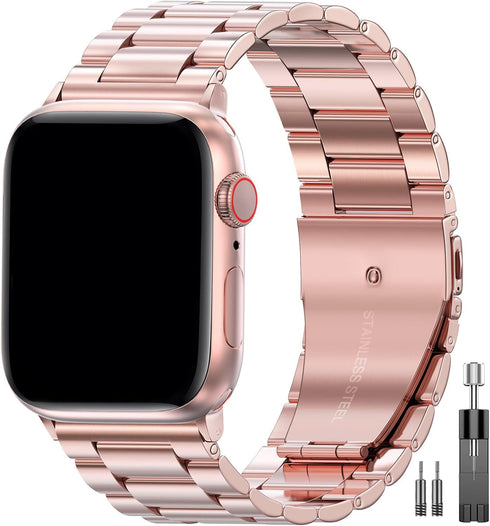 EPULY Metal Band Compatible with Apple Watch Bands for Men & Women 49mm 45mm 44mm 42mm 41mm 40mm 38mm, Business Stainless Steel Strap for iWatch B...