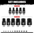 11PCS Female Torx Socket Set, E-Torx Socket Set with Rail,1/4" and 3/8" Drive, Female External Star Socket Set E4 - E20 Torque Socket Set...
