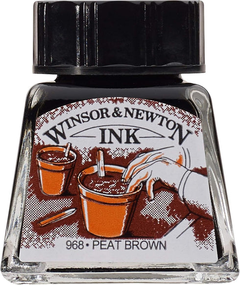 Winsor & Newton Brown Specialty Ink, 14ml Bottle...