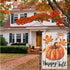 Happy Fall Garden Flag 12×18 Inch Double Sided Vertical Thanksgiving Yard Autumn Pumpkin Outdoor Decor DF076...