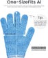 Exfoliating Gloves Skin Body Exfoliator Shower Gloves Bath Mitt Body Scrub Gloves for Dead Skin Removal Exfoliation Mitt- Scrubbing Accessories fo...