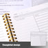 Cornell Notes Notebook, College Ruled Spiral Notebook B5 Hardcover Notebook for Note Taking Office School Black...