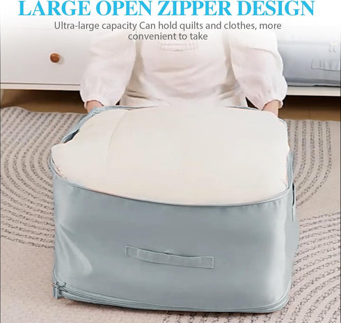 Ultra Space Saving Self Compression Organizer - Blanket Organizer, Compression Packing Cubes, Luggage Travel Bag Organizer, Self Compression Stora...