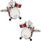 Drum Kit Drummer Cufflinks for Men Music Fans with Gift Box...