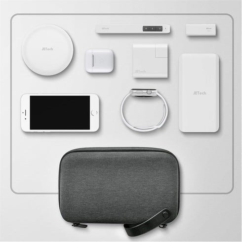 JETech Travel Accessories Organizer Case, Portable Electronic Pouch Gadget Bag for MacBook Power Adapter Chargers, Cables, Power Bank, Mouse, Styl...