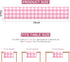yuboo Pink Gingham Table Runner, Spring Pink and White Buffalo Check Plaid Table Cloth 72 Inches Long for Gingham Party Supplies, Rustic Farmhouse...