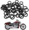 50Pcs 11105 O-Ring Oil Drain Plug, Motorcycle Drain Plug Rubber Transmission Drain Plug, Compatible with Harley Davidson - Black...