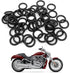 50Pcs 11105 O-Ring Oil Drain Plug, Motorcycle Drain Plug Rubber Transmission Drain Plug, Compatible with Harley Davidson - Black...