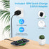 15W Wireless Charger Pad with Adapter Fast Charging for Motorola G Power 2024 Edge 50 Ultra, Wireless Charging Station for Samsung Galaxy S24 Ultr...