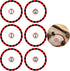 6 Pcs Objective Point Markers Round PVC Objective Marker Gaming Accessory, Miniature Not Included...