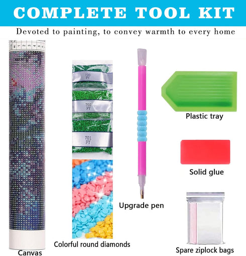 Meothan Diamond Art Kits for Adults, Full Drill Elephant Diamond Paintings Kits for Beginners, Round 5D Paint with Diamonds Pictures Gem Art Paint...